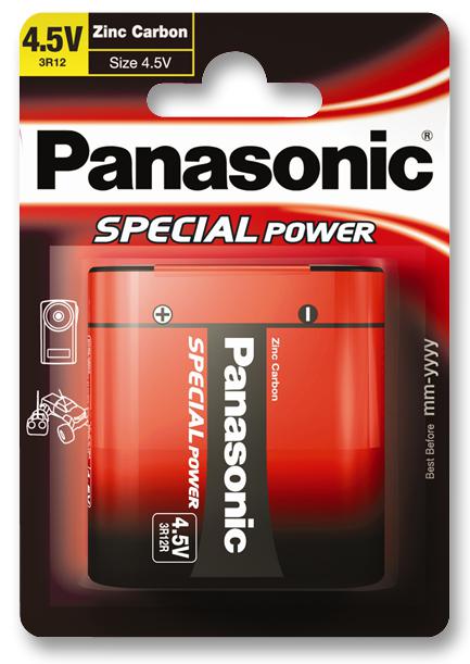 3R12REL/1BP. - Panasonic - BATTERY, ZINC CARBON, 3R12