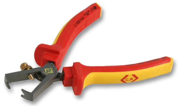 Abisolierzange 160 Mm – Für Kabel Bis 10 Mm², Mit Rückstellfeder, Zweifarbiger Grifflänge 100 Mm