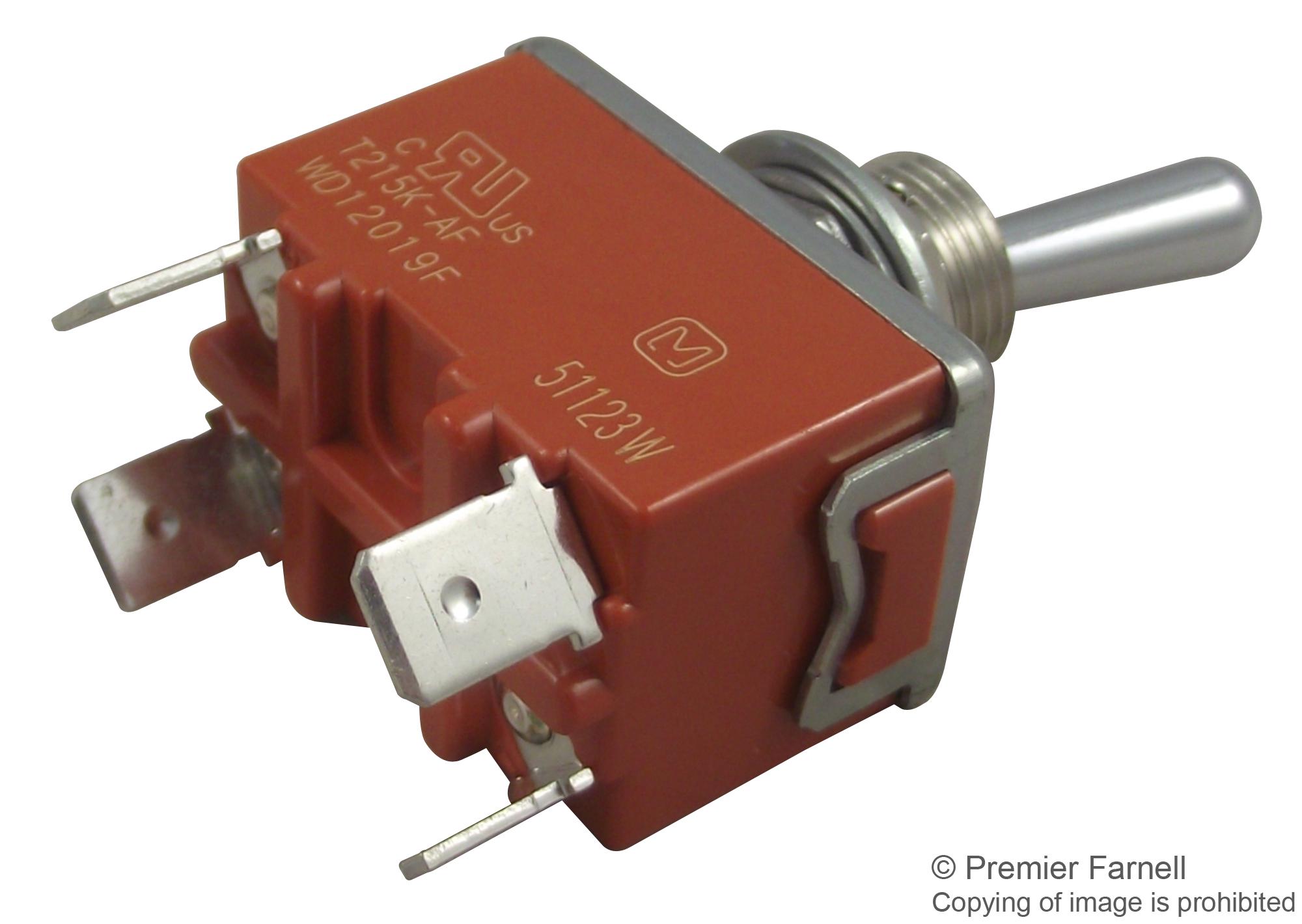 T215K-AULF PANASONIC, Toggle Switch, Standard Type, T-15 Series