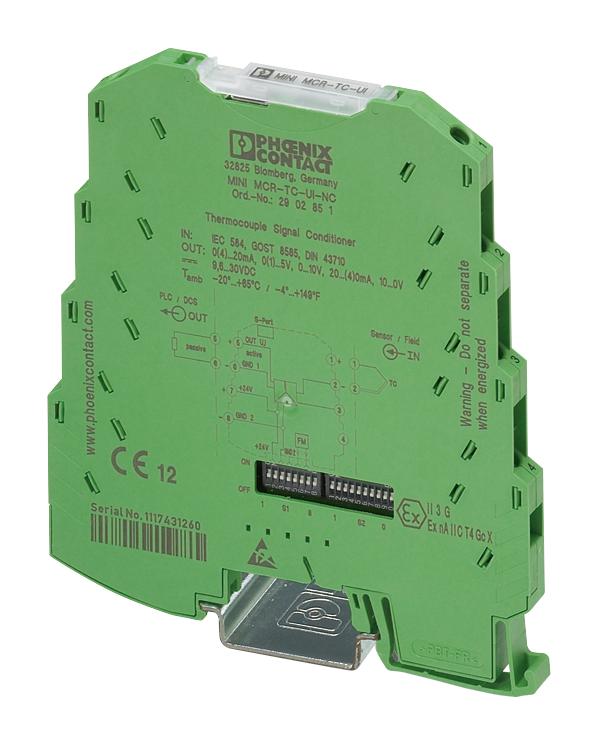 2902851 PHOENIX CONTACT, THERMOCOUPLE MEASURING TRANSDUCER