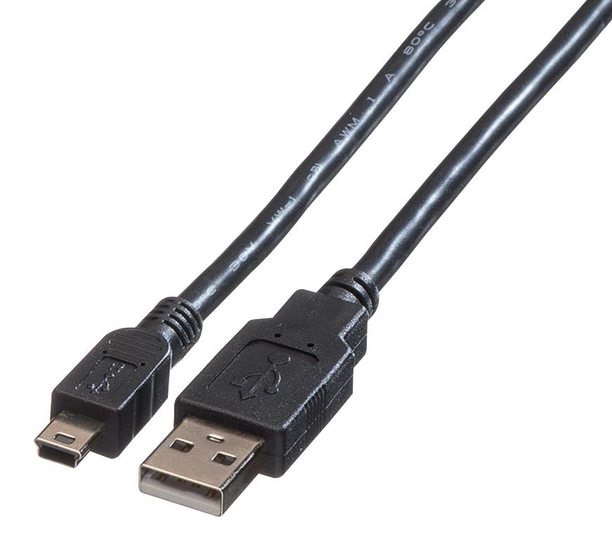 skrig kærlighed marxistisk 11.02.8719 - Roline - USB CABLE, 2.0 A-MINI B PLUG, 1.8M