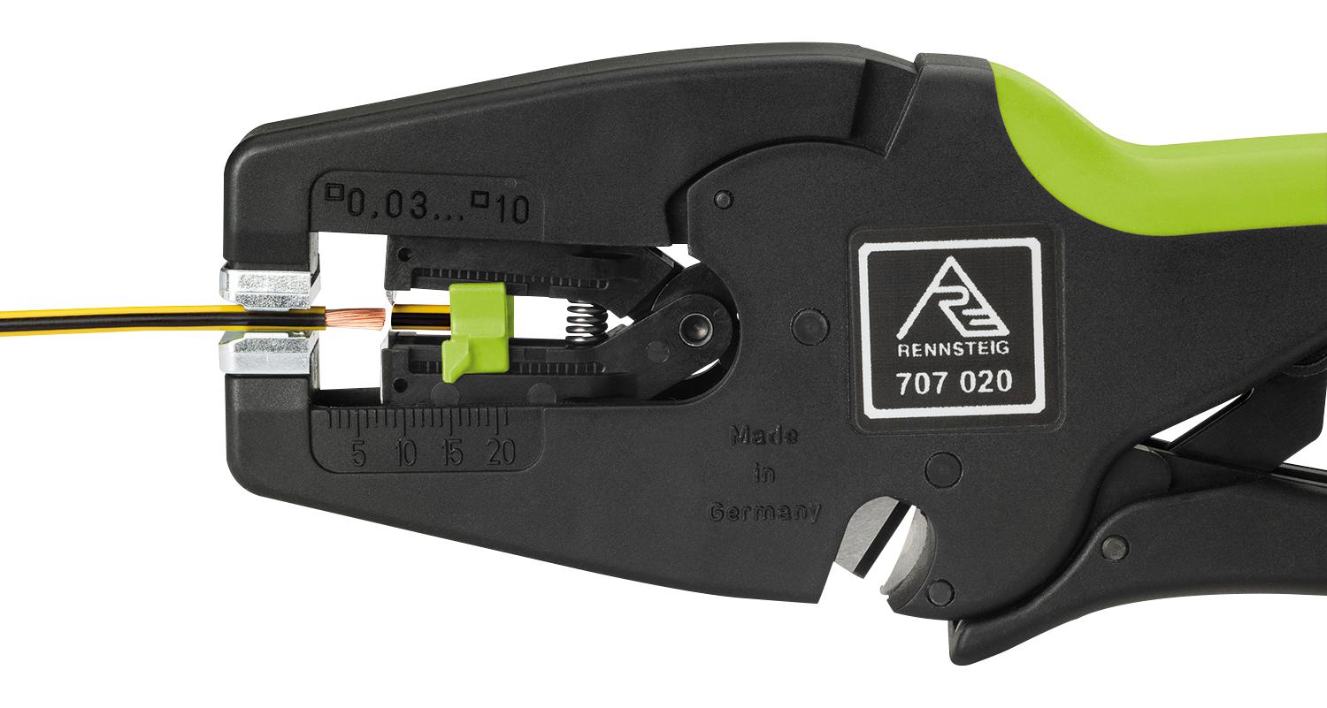 707 020 Rennsteig CABLE STRIPPER, 0.03MM2 TO 10MM2, 195MM
