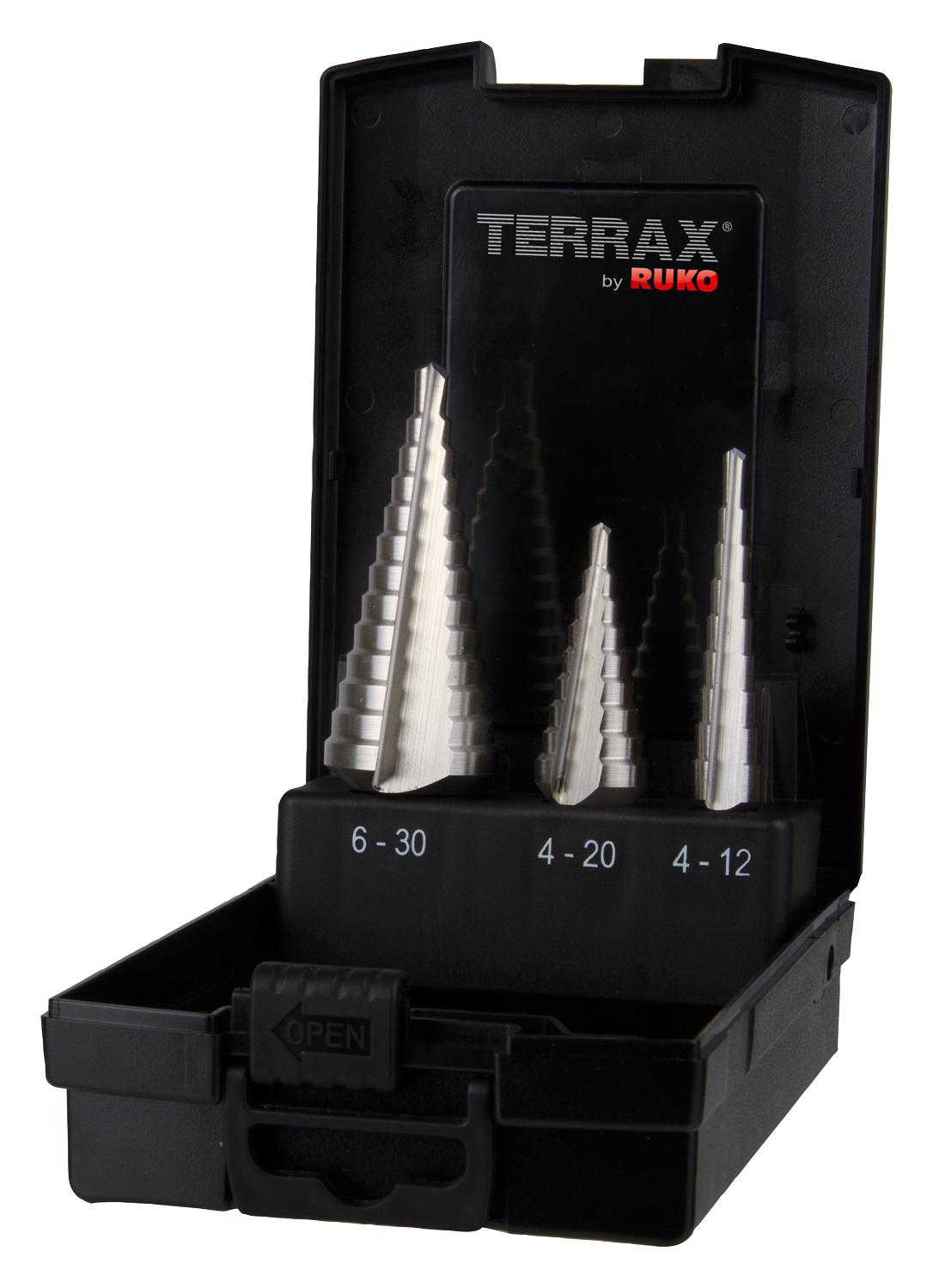 A101126RO RUKO, STEP DRILL SET, HSS, 3 PCS | Newark Electronics