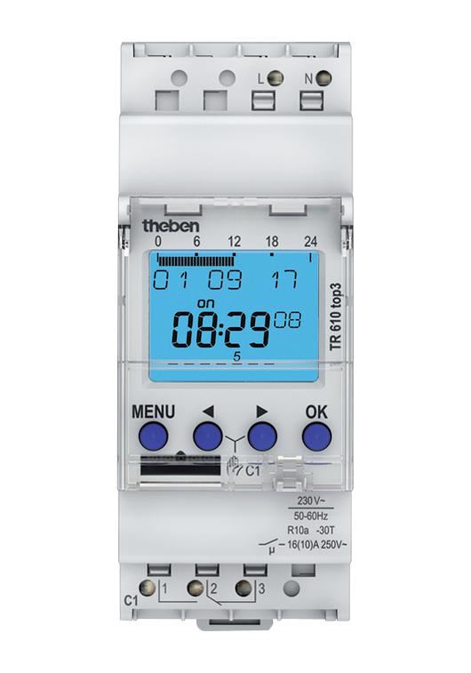 TR610 TOP3 Theben TIME SWITCH, DIGITAL, SPDT