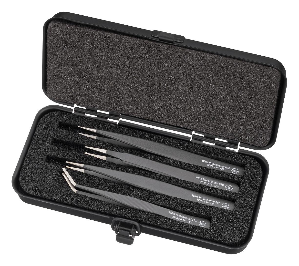 32349 Wiha TWEEZER SET, ESD/PRECISION, SS