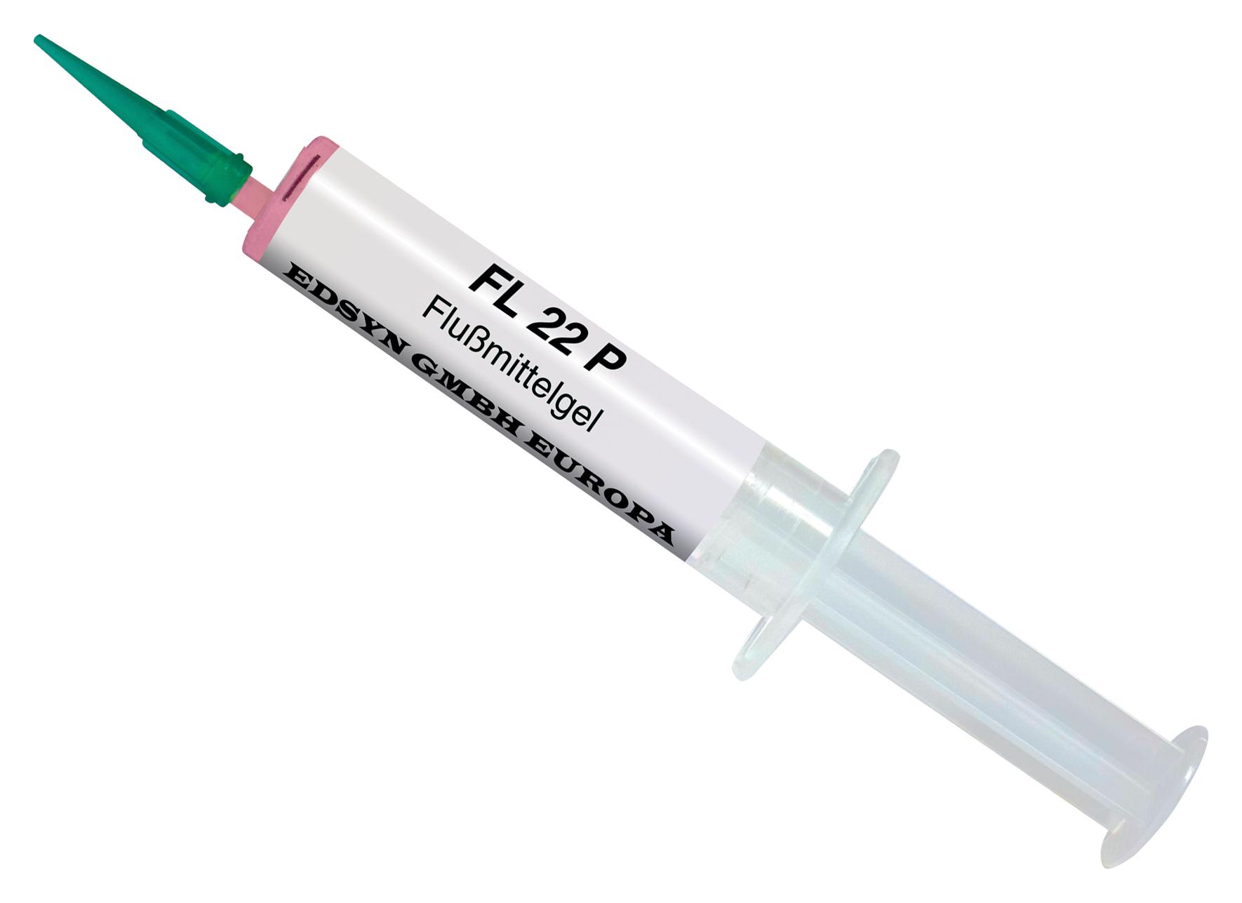 FL22P Edsyn FLUX GEL, SYRINGE, SOLDERING