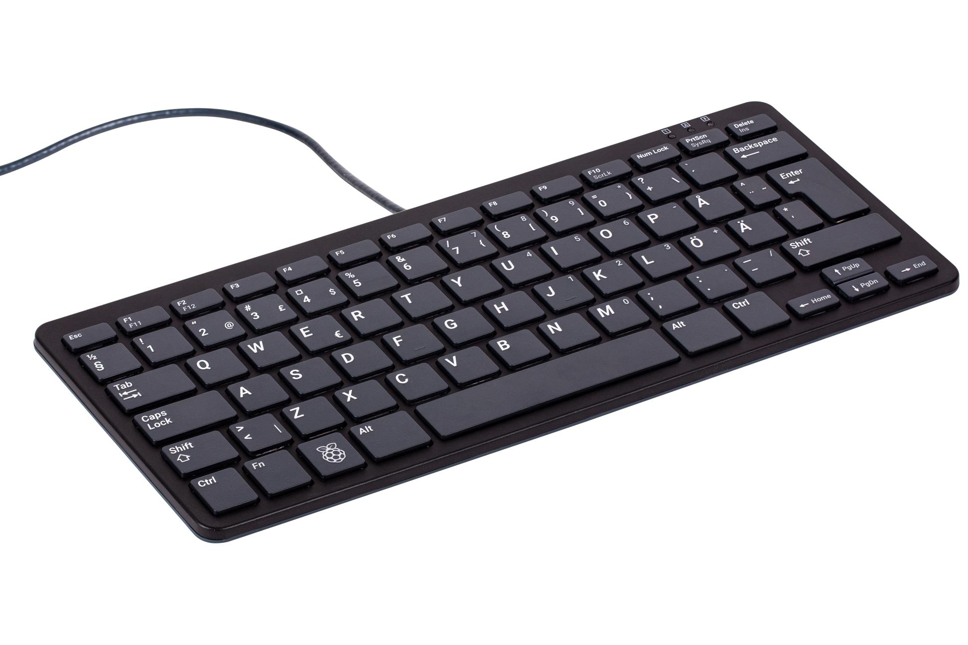 RPI-KEYB (SE)-BLACK/GREY RASPBERRY-PI, KEYBOARD, BLACK/GREY