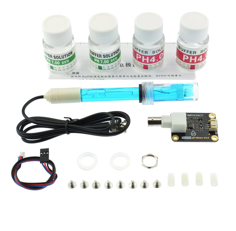 SEN0161V2 Dfrobot ANALOGUE PH SENSOR/METER KIT V2, GRAVITY ROHS COMPLIANT YES