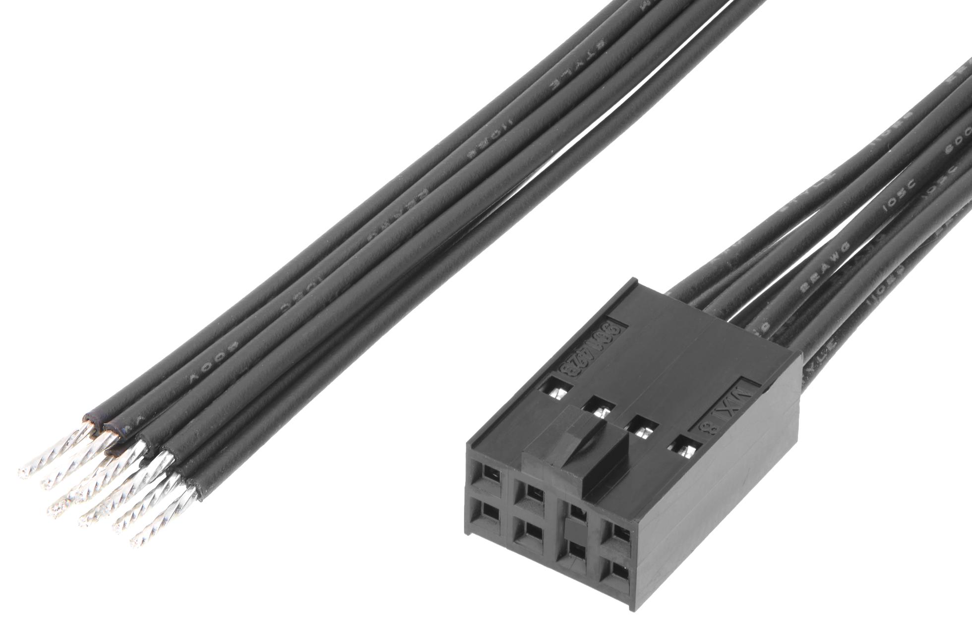 219659-1083 - Molex - CABLE ASSY, 8P RCPT-FREE END, 300MM ROHS ...