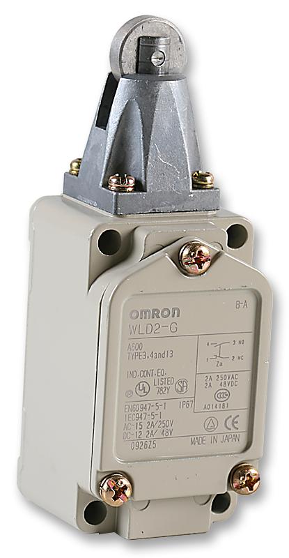 WLD2G OMRON INDUSTRIAL AUTOMATION, LIMIT SWITCH, ROLLER PLUNGER
