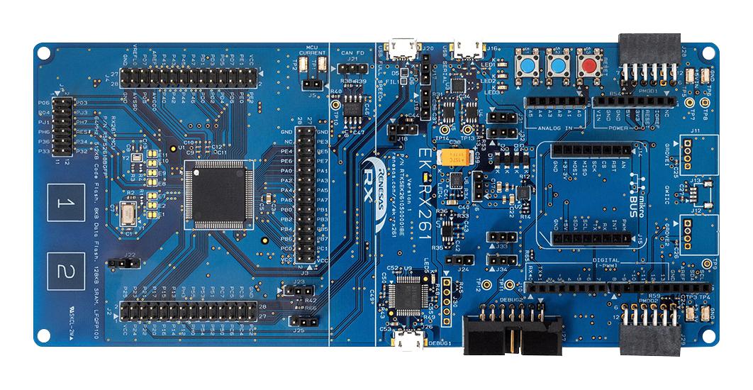 RX200 High-Performance MCU DevKits 