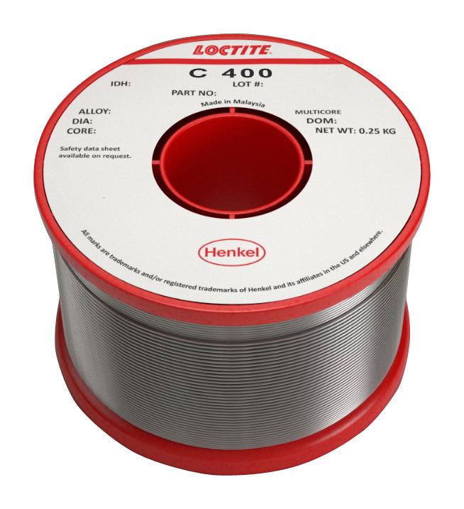 96SC 400 5C 0.50MM MULTICORE / LOCTITE, SOLDER WIRE, , 0.5MM
