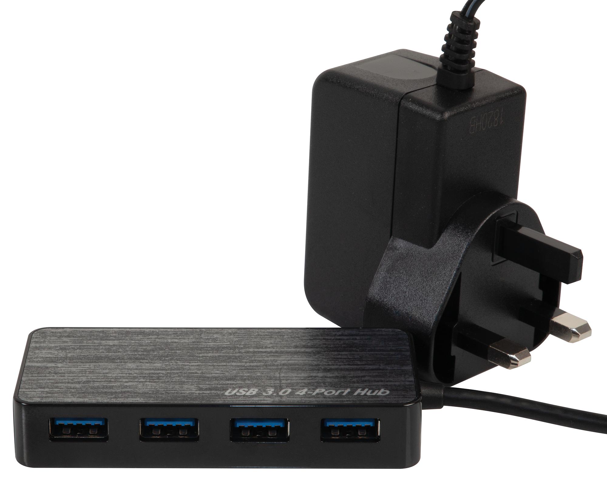 Hub USB 4 Ports USB 2.0 - Multiprise Adaptateur - Noir - Neuf En Emballage D'origine