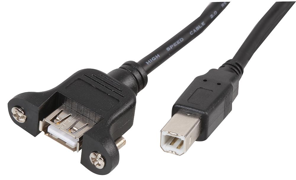 PSG91627 - Pro Signal - LEAD,PANEL MOUNT USB A FEMALE-USB B MALE 