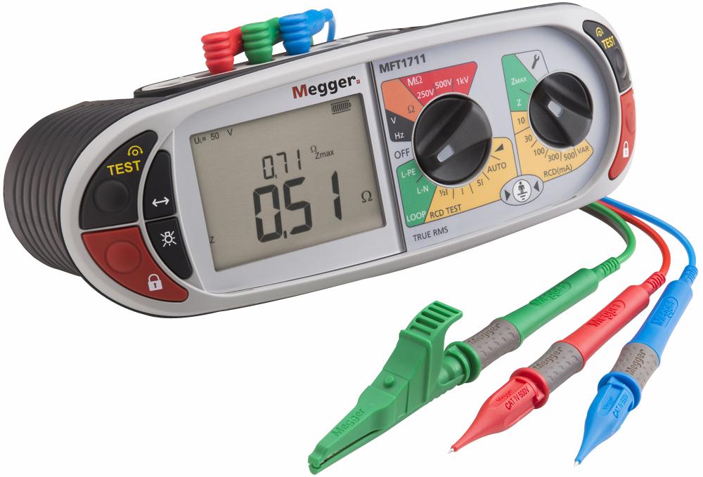 MEGキャスター MFT1711 MEGGER, MULTIFUNCTION INSTALLATION TESTER, 600V ROHS