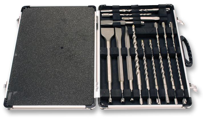 SET, SDS/DRILL/CHISEL, 17PC