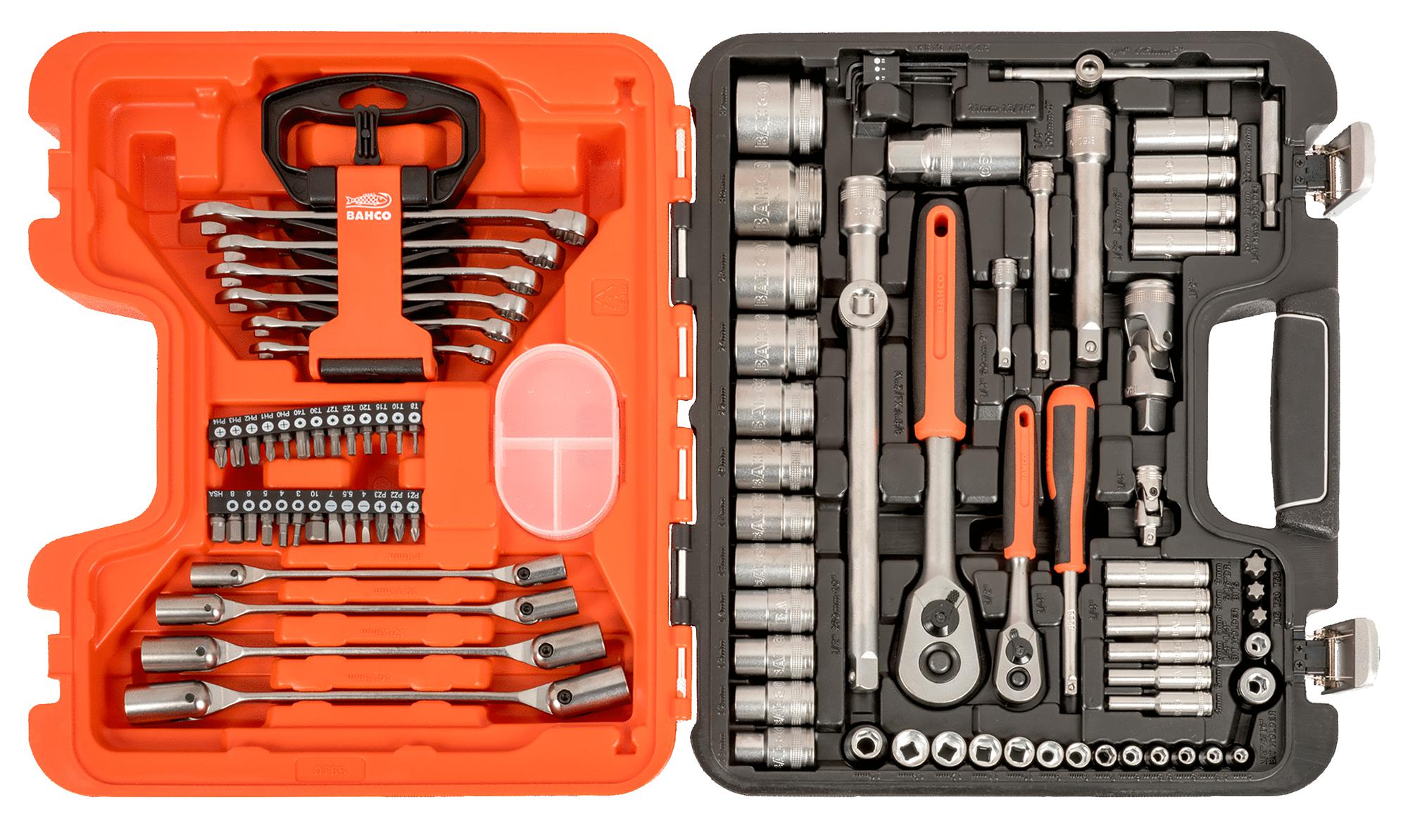 S910 Bahco SOCKET SET 91 PIECE 1/4 & 1/2 DRIVE