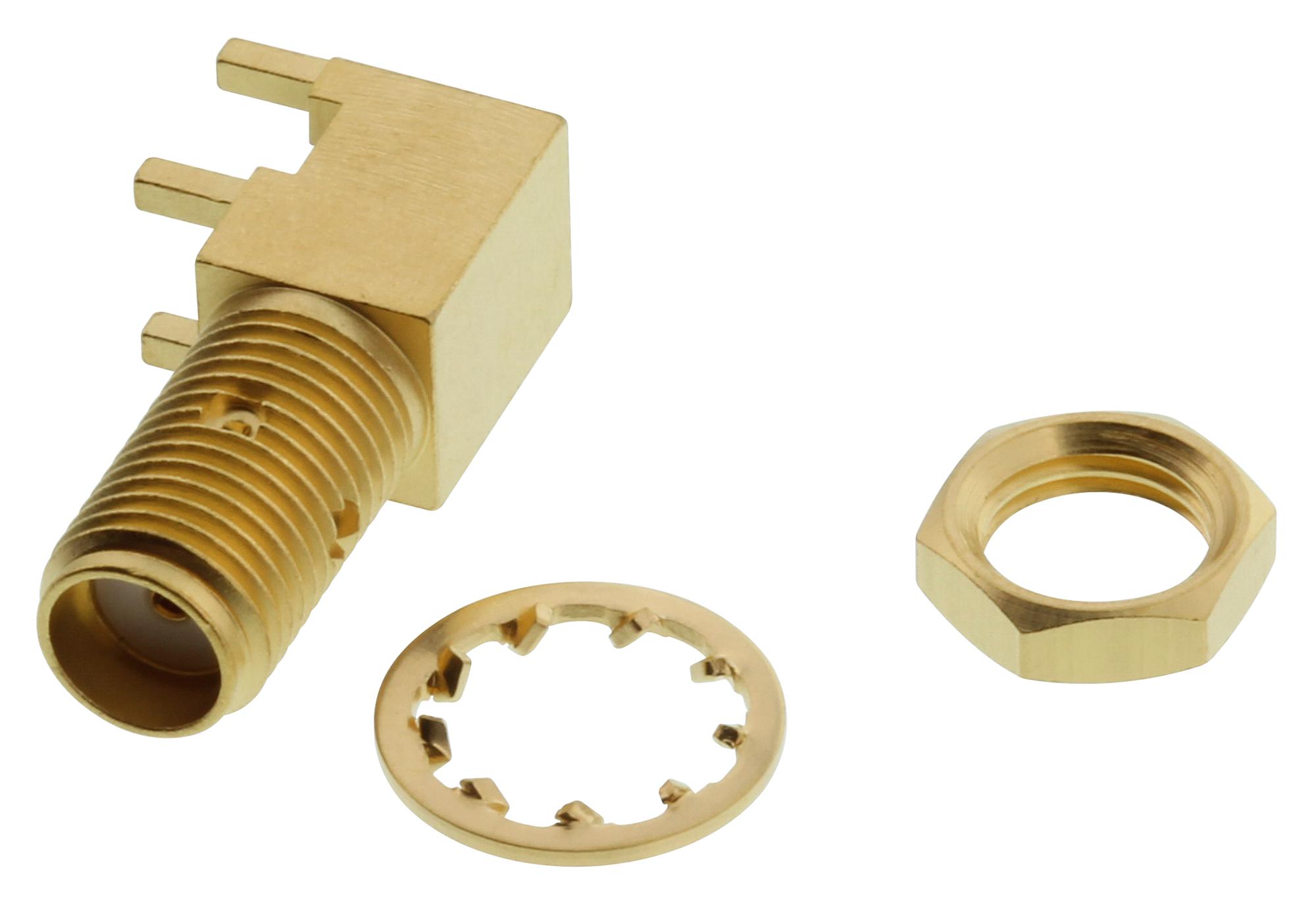 1420711531 Johnson Cinch Connectivity RF / Coaxial Connector, SMA Coaxial, Right Angle