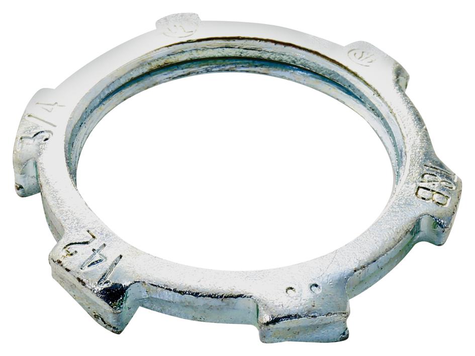 142TB Abb Thomas & Betts Locknut, 3/4, Steel