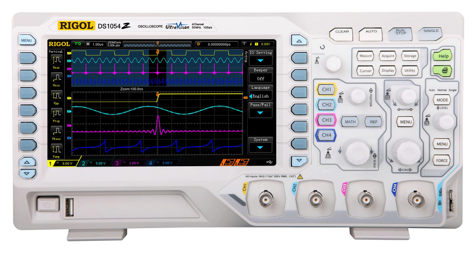 チロル DS1054Z RIGOL, Digital Oscilloscope, DS1000Z Series, 4 Channel