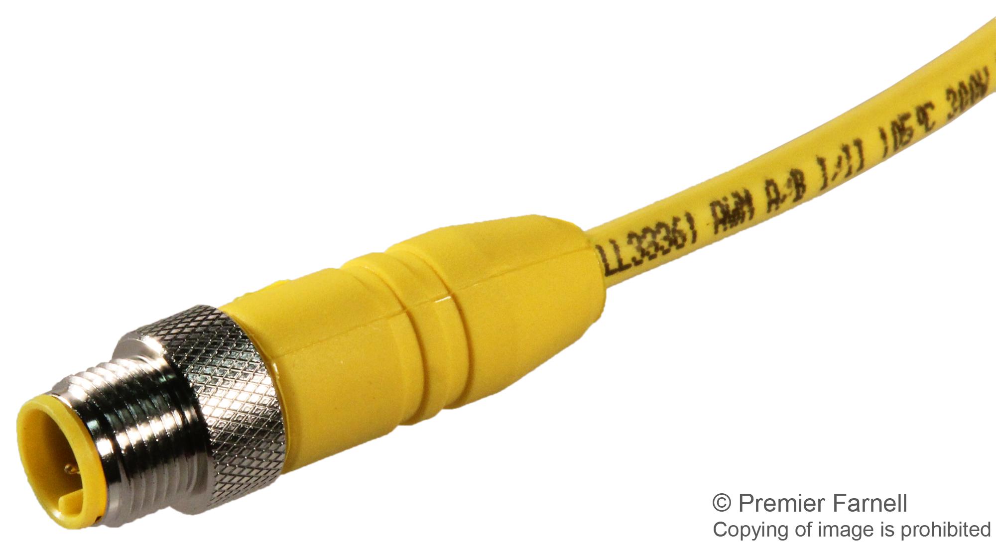 Lumberg Belden ASBS 2-RST 4-S3968/6IN M12 Cable Splitter – New Old Stock, USA Made
