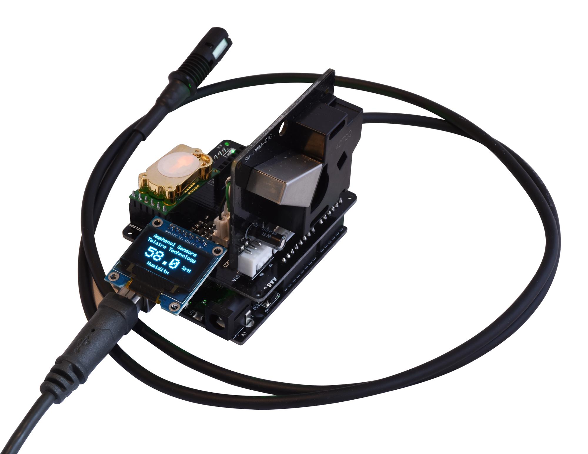 AASAQSUNORHCO2 Amphenol Advanced Sensors Evaluation Board