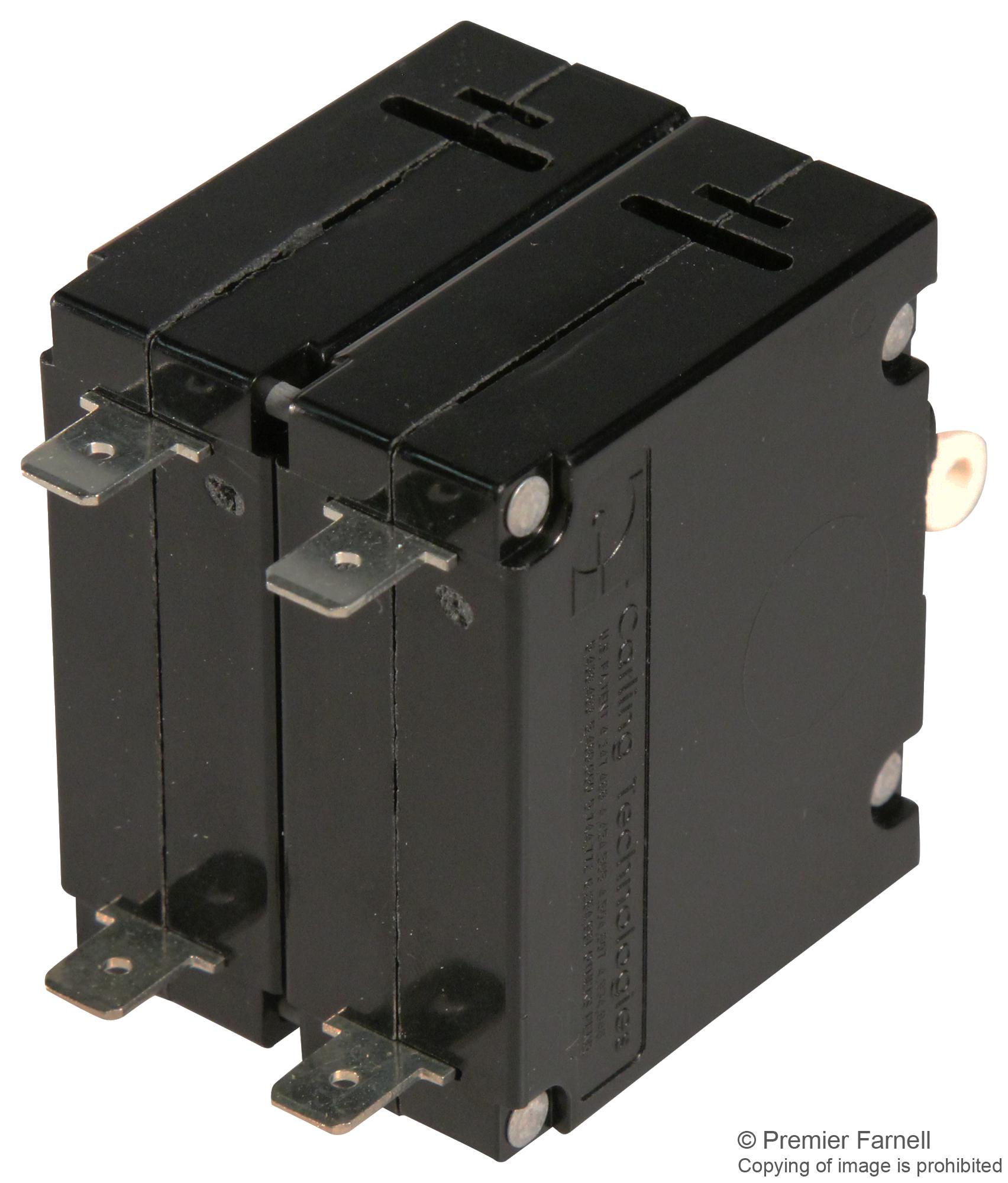 Interruttore Automatico Carling Technologies AA2-B0-44-615-1B1-C &ndash; 2 Poli 15A 277VAC