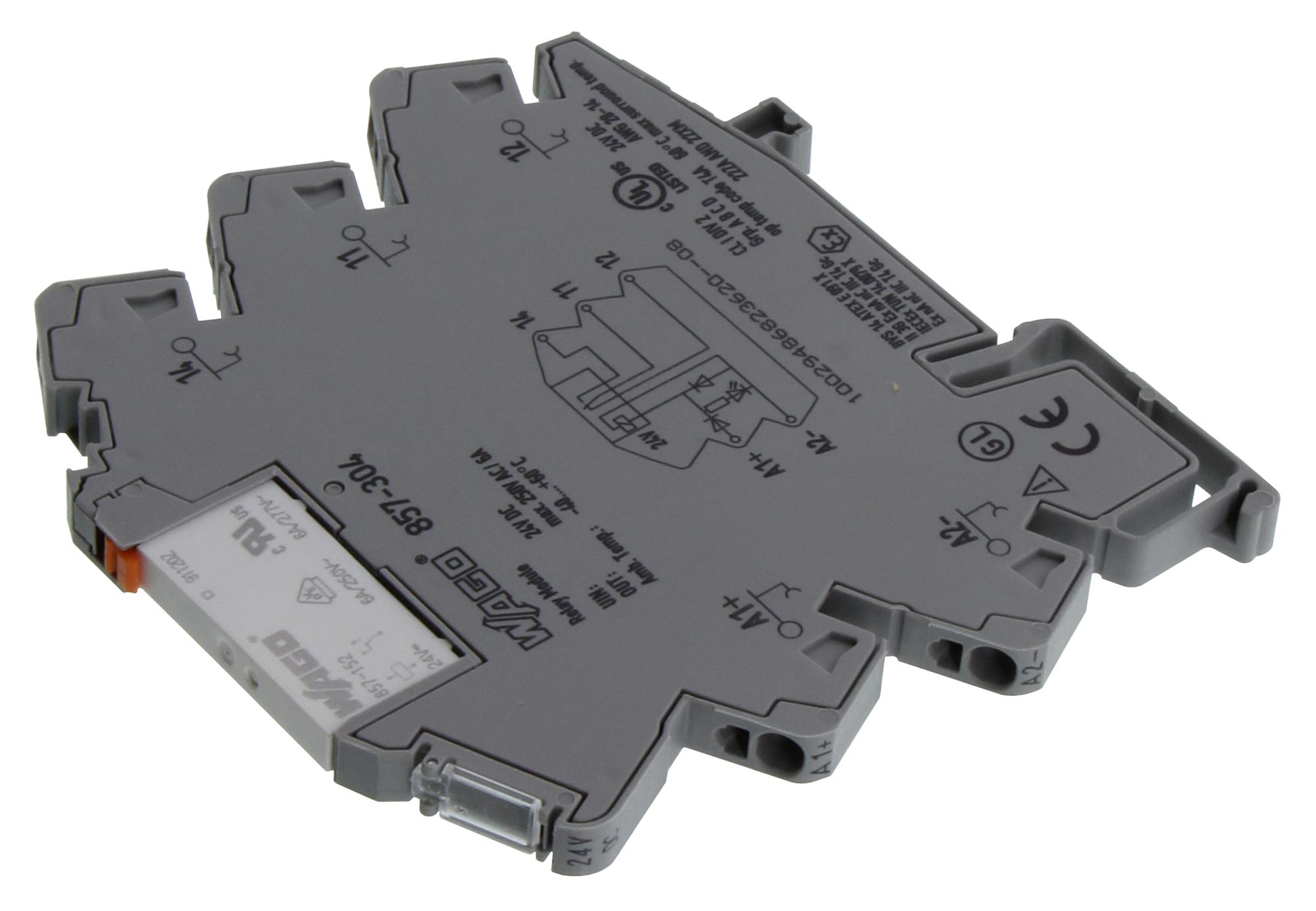 857304 Wago Power Relay, SPST, 24 VDC