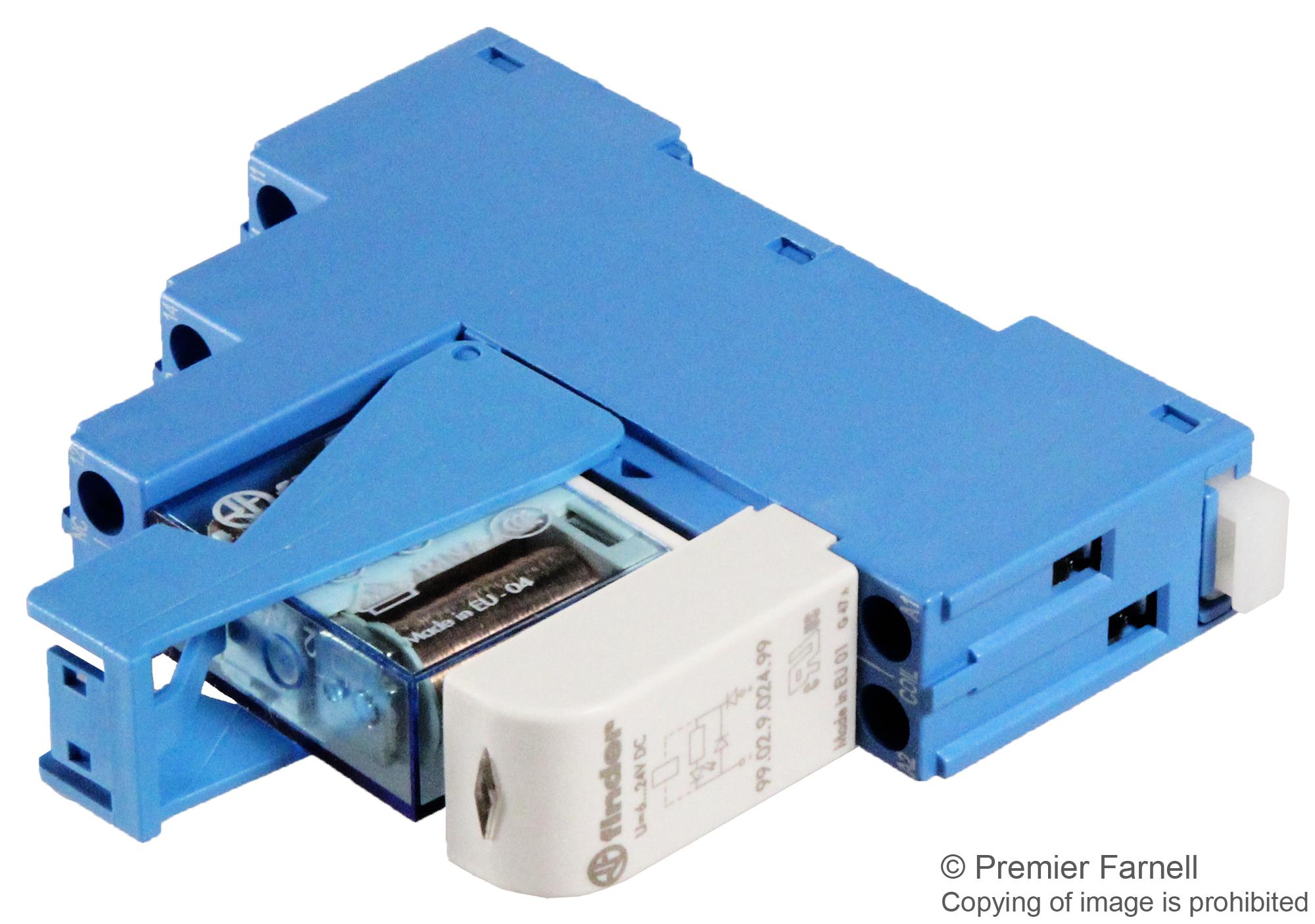 48.62.7.024.0050 FINDER, Power Relay, DPDT, 24 VDC | Newark