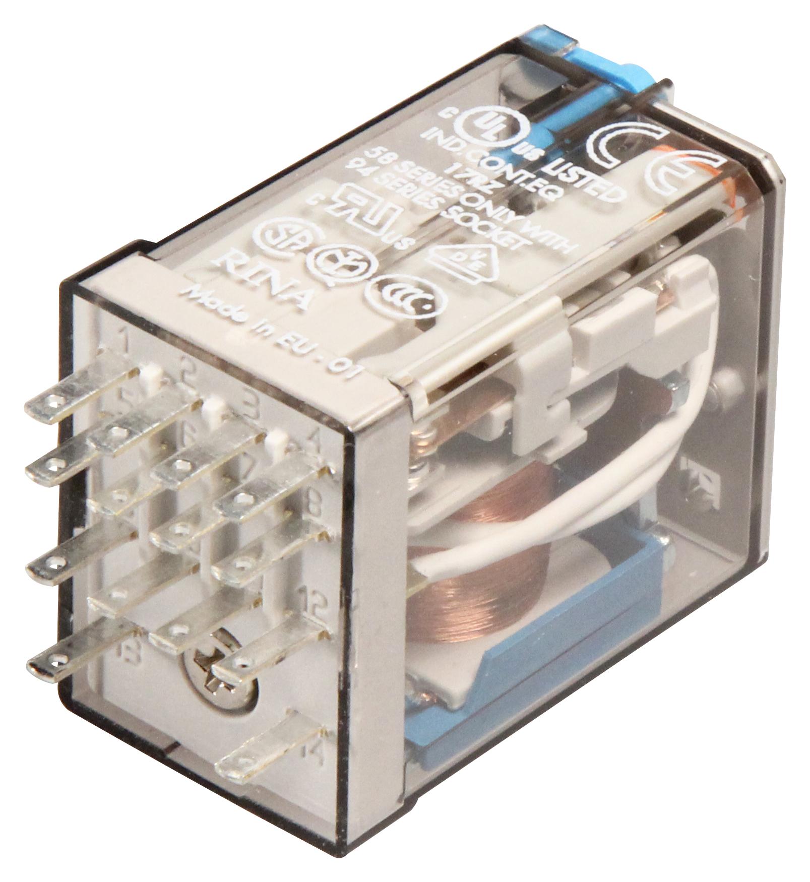 55.34.9.024.0040 FINDER, General Purpose Relay, 55 Series, Power