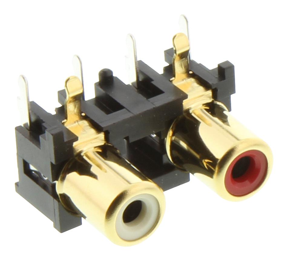 Switchcraft 3502AAU Connecteur RCA Plaqué Nickel / Or 7.2mm (Unité