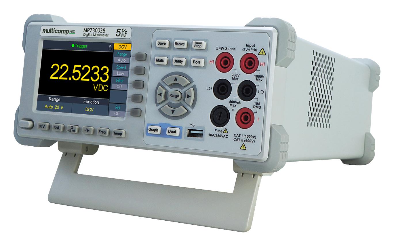 MP730028 US MULTICOMP PRO, Bench Digital Multimeter, 5.5, LAN MP730028 US MULTICOMP PRO, Bench Digital Multimeter, 5.5, LAN