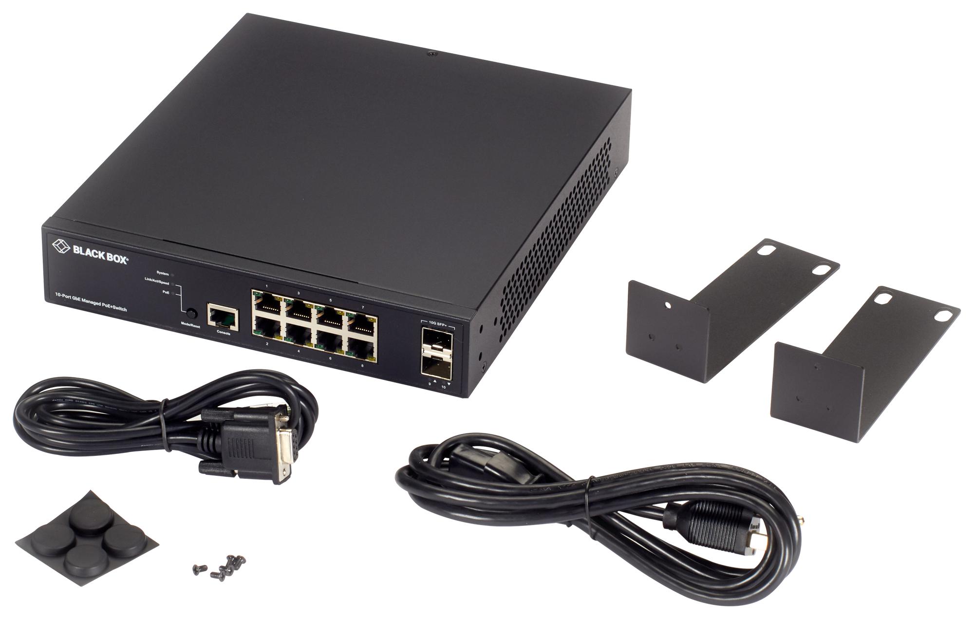 LPB3010A Black Box Switch, 10 Ports, Commercial