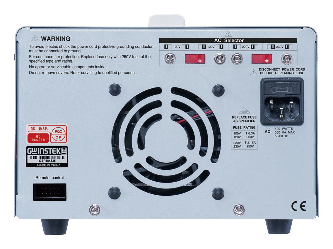 GPE-4323 GW INSTEK, Bench Power Supply, Adjustable, 4 Output