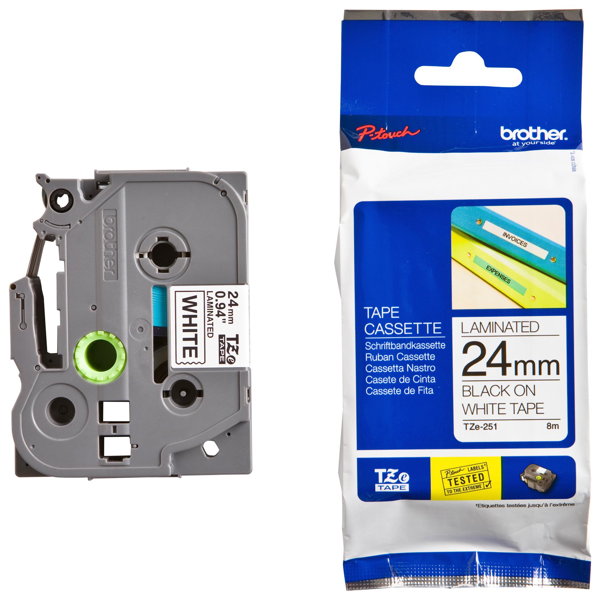 youtimituページ TZE-251 BROTHER, Label Printer Tape, TZe, Adhesive-Laminated