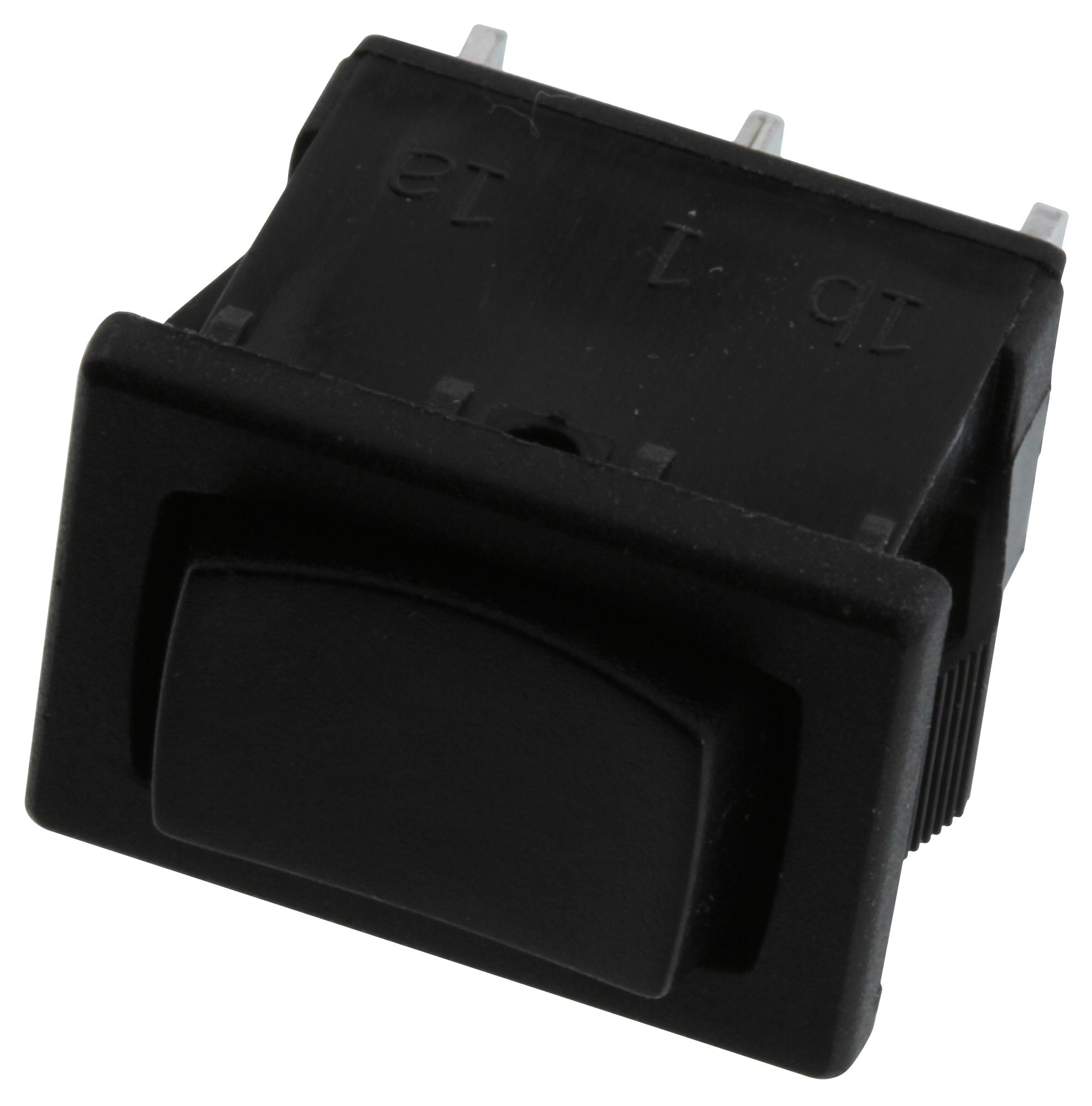 R1966HBLKBLKEF - E-switch - Rocker Switch, Quick Connect, On-Off-(On)