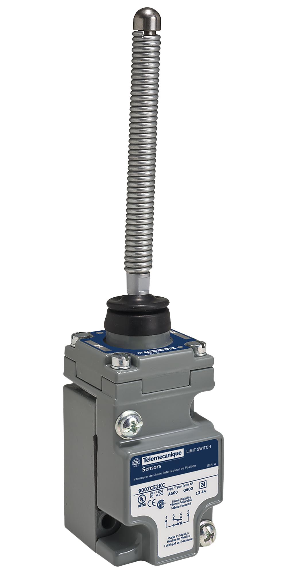 9007C52KC TELEMECANIQUE SENSORS, Limit Switch, IP67, Wobble Spring