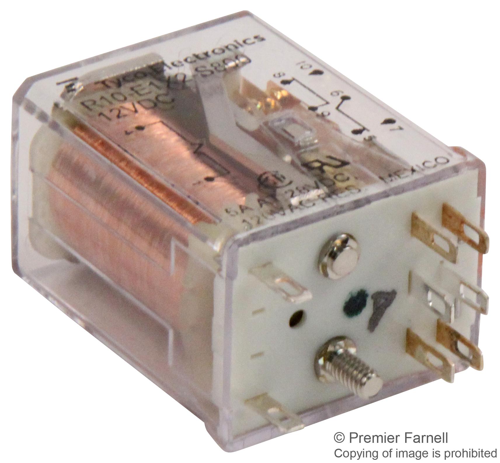 Potter & Brumfield R10-E1X4-V185 / R10E1X4V185 Plug-in Relay, 12VDC, 5A - RELAYS Potter & Brumfield R10-E1X4-V185 / R10E1X4V185 Plug-in Relay, 12VDC, 5A - RELAYS