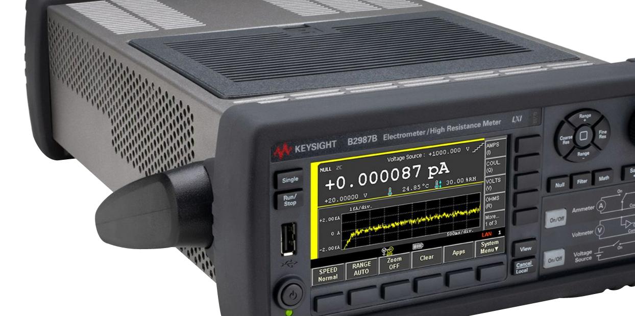 B2987B/A6J KEYSIGHT TECHNOLOGIES, Bench Digital Multimeter, 10pohm