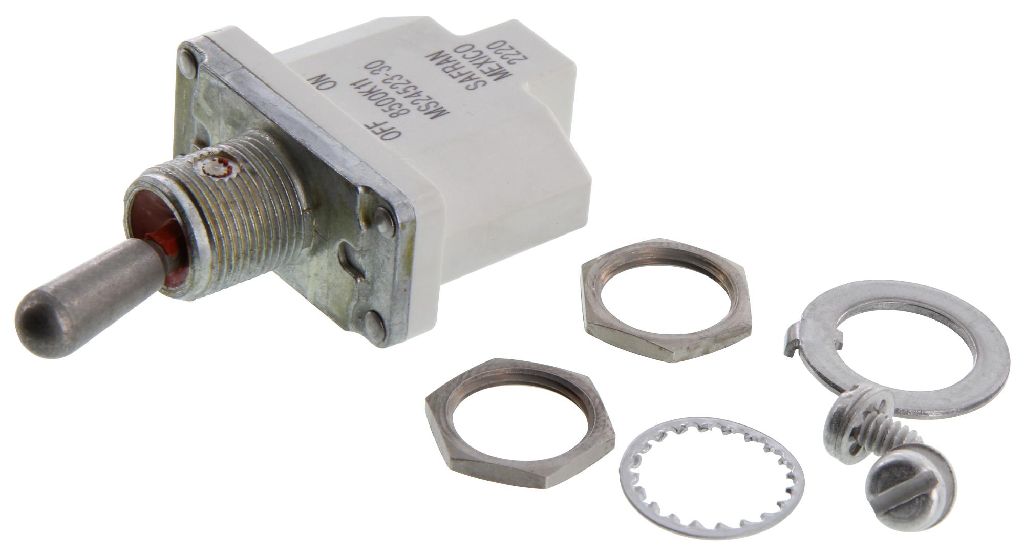 8500K11 SAFRAN POWER, Toggle Switch, MIL-DTL-3950, (On)-Off