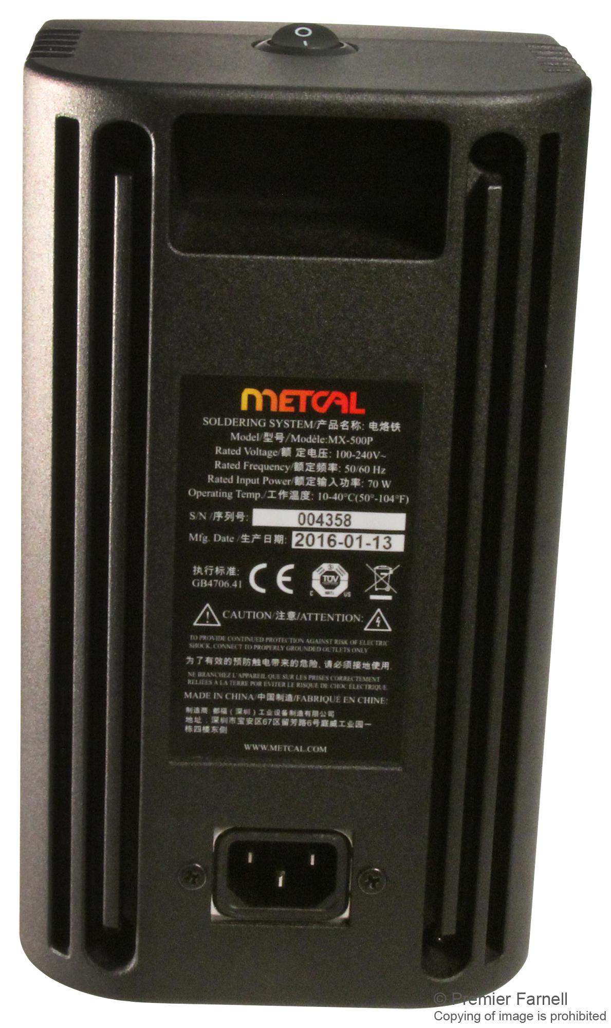 MX-500P - Metcal - Soldering Station Power Supply, Metcal MX-500 Series ...