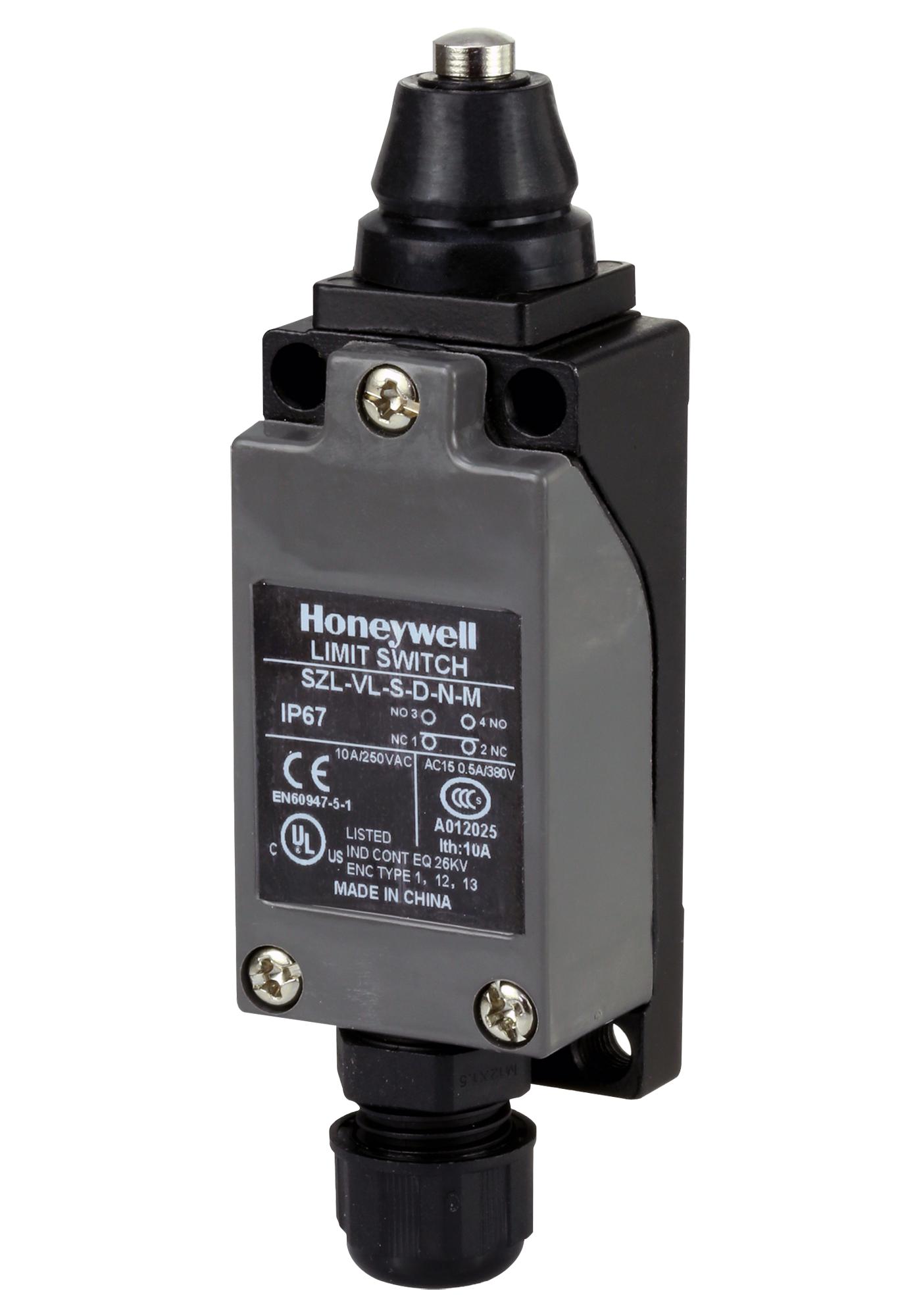 SZL-VL-S-D-N-M HONEYWELL, Limit Switch, Top Plunger, SPST-NO
