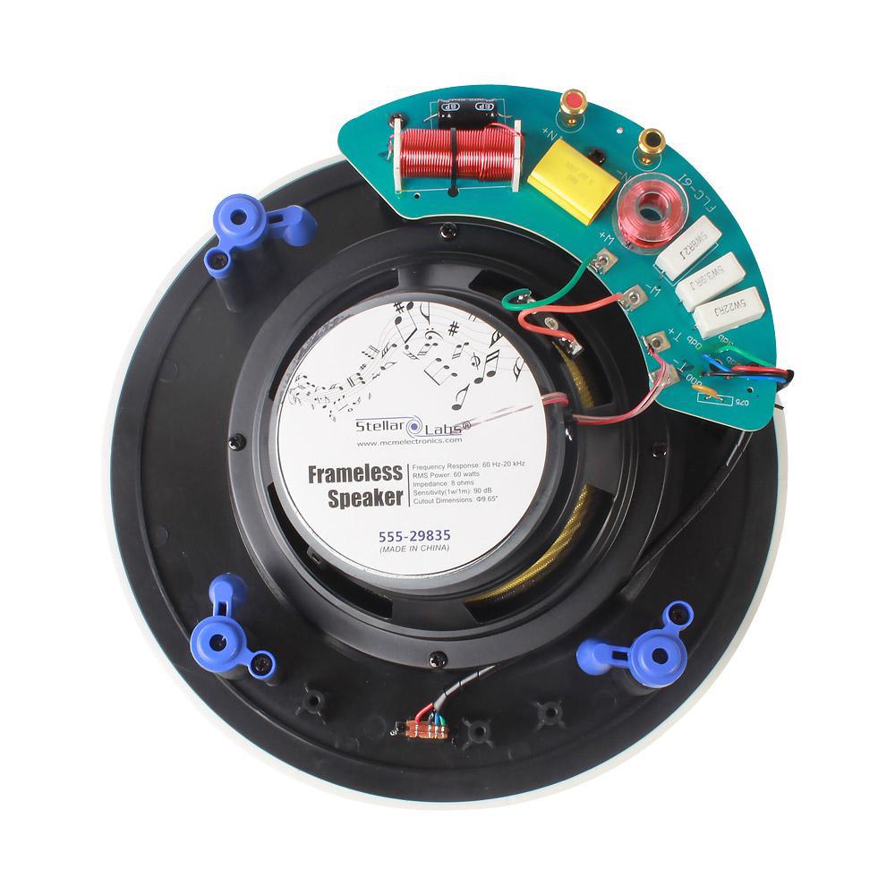 55529835 Stellar Labs 6.5" 2Way Ceiling Speaker with Angled