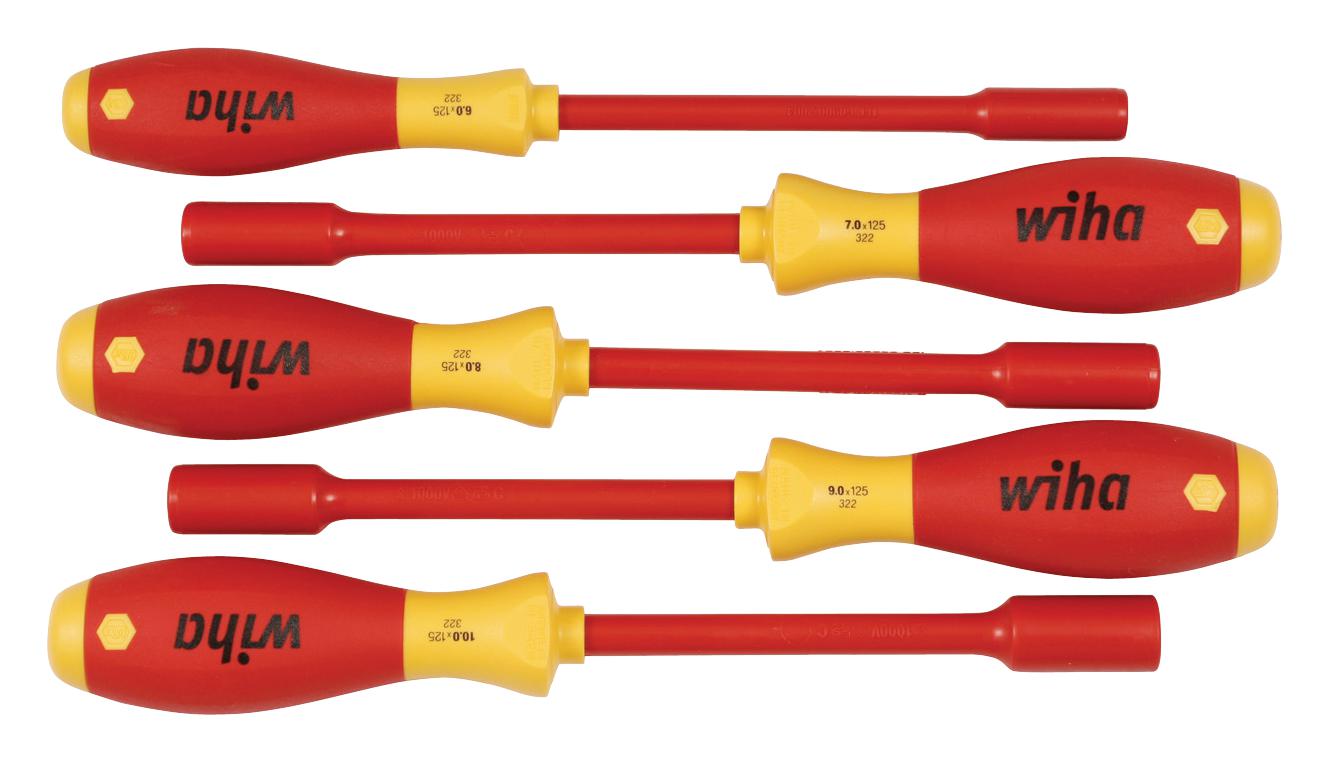 32291 Wiha Nut Driver Set, Professional, VDE Insulated