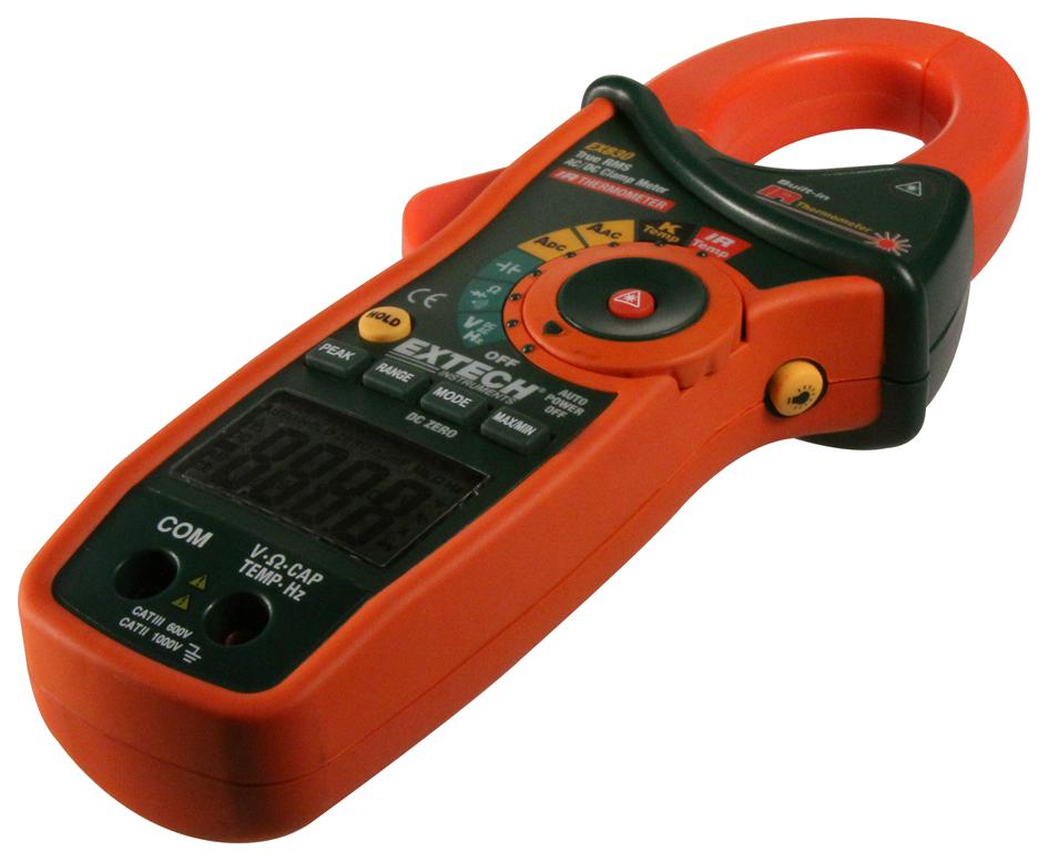 EX830 EXTECH INSTRUMENTS, Clamp Meter, Auto, True RMS | Newark