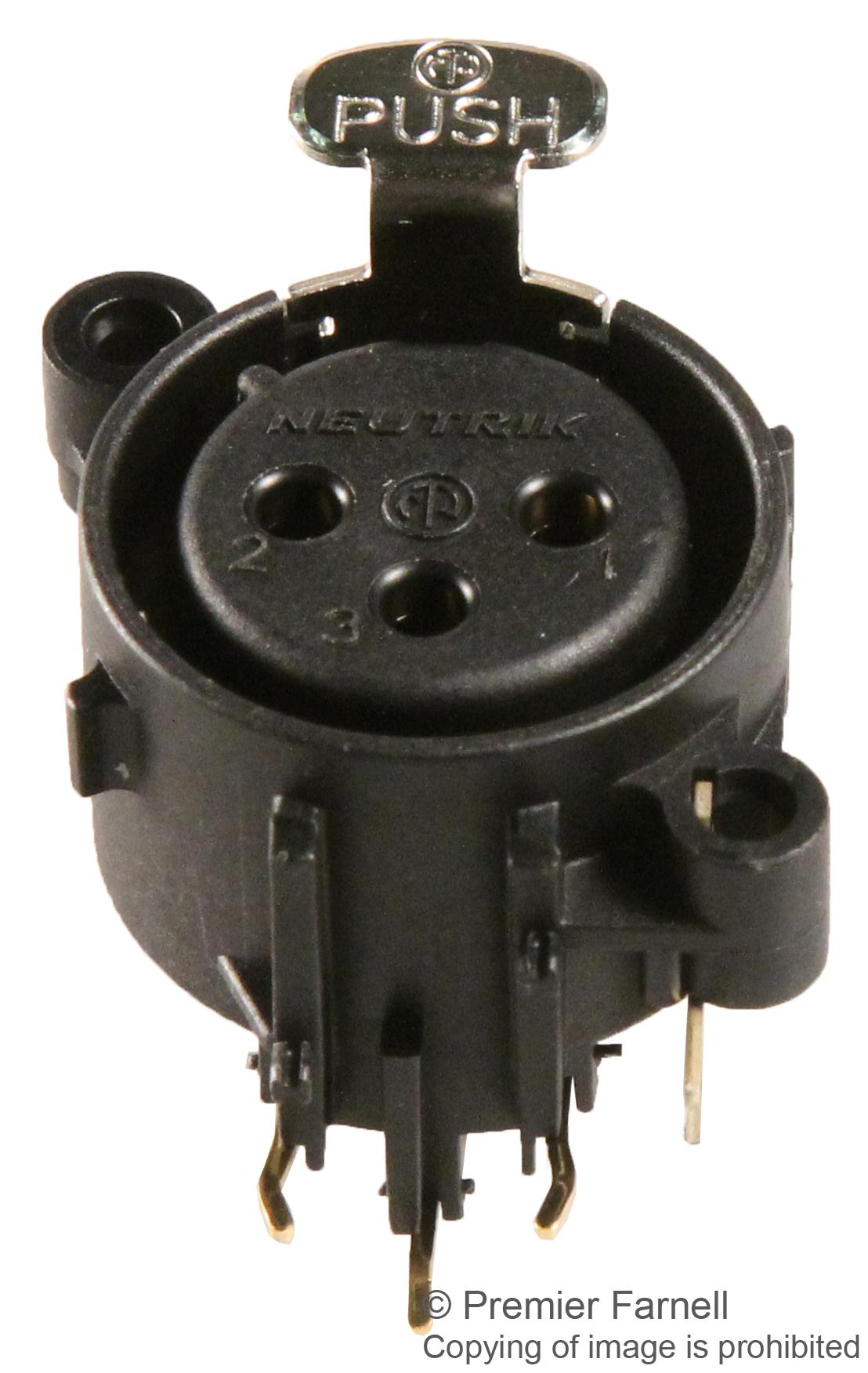 NC3FAH2 NEUTRIK, XLR Connector, 3 Contacts, Receptacle | Newark
