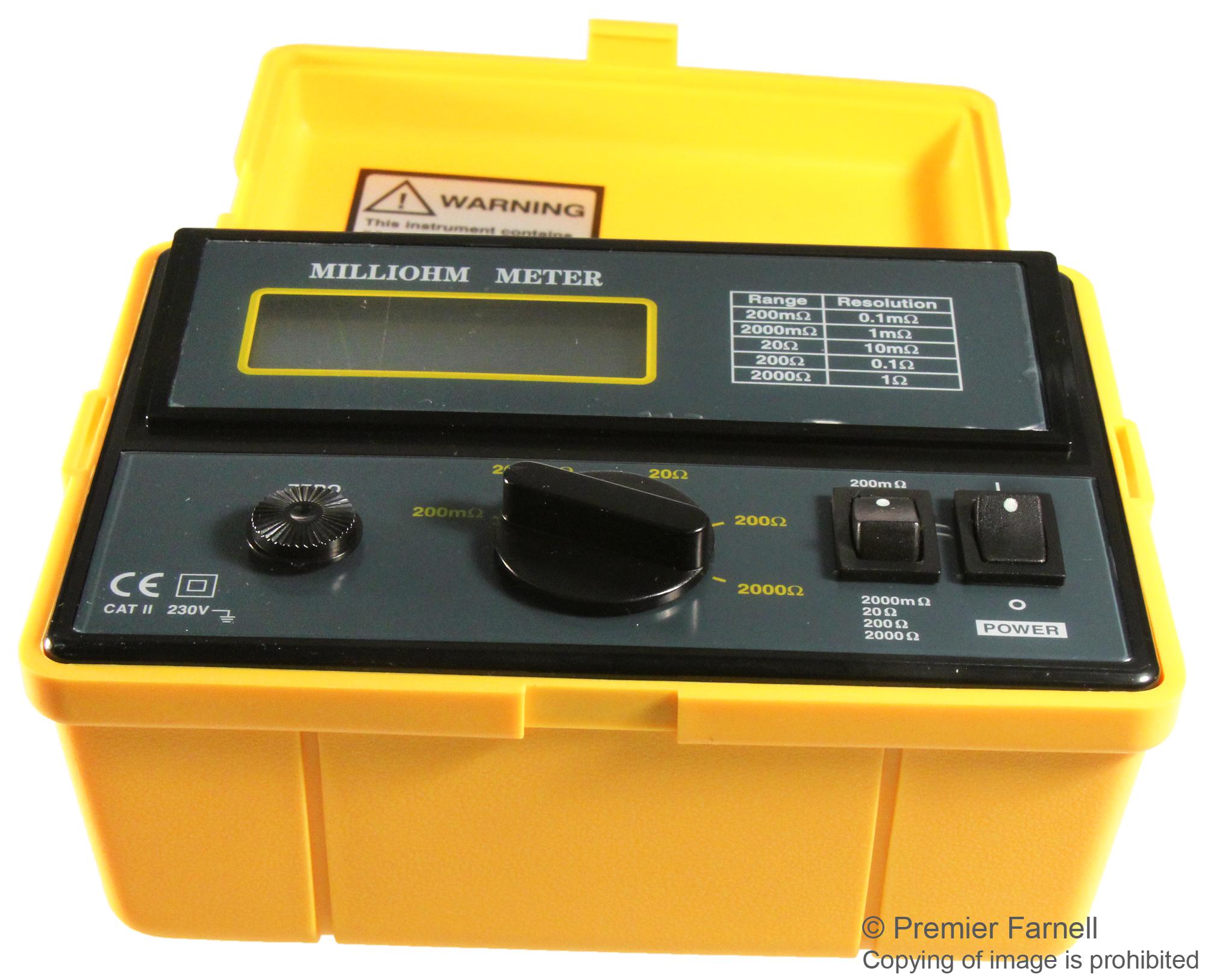 380460 Extech Instruments Ohmmeter, Milli, 4Wire