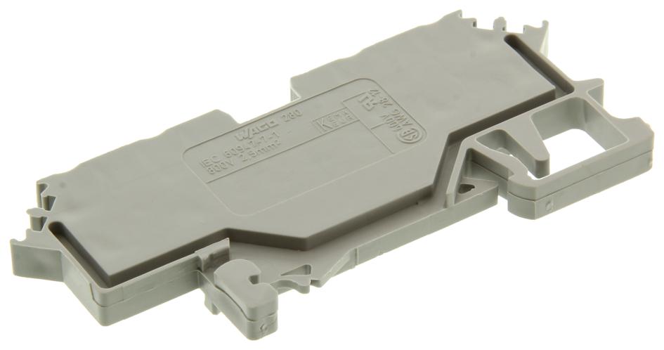 うめこ 280-621 WAGO, DIN Rail Mount Terminal Block, 4 Positions, 28 AWG