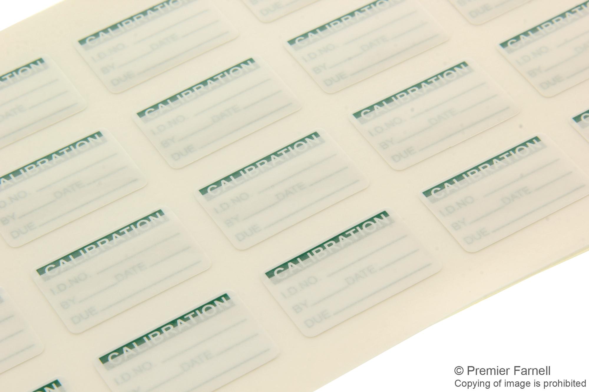 QCC311GR Te Connectivity Label, Self Laminating, 25.4 mm