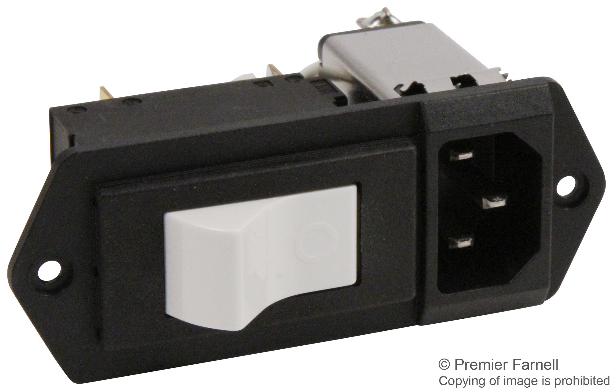 5145.0885.811 - Schurter - Filtered IEC Power Entry Module, IEC C14 ...
